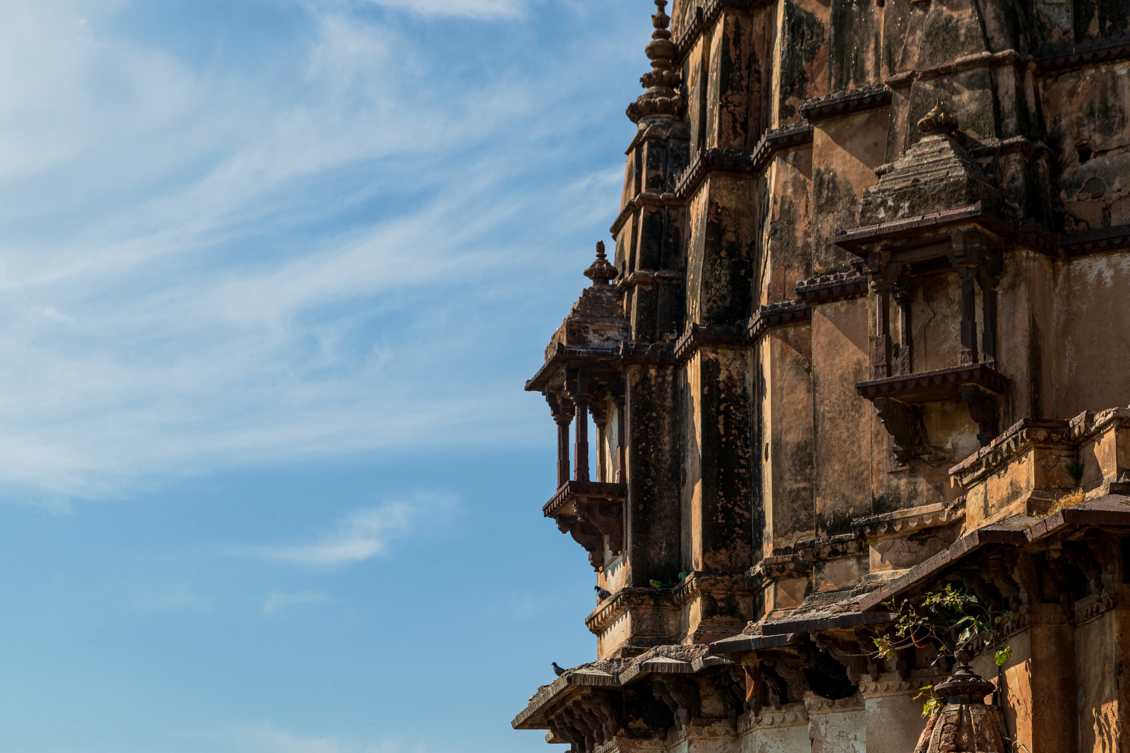 Temple Silhouettes Against the Sky