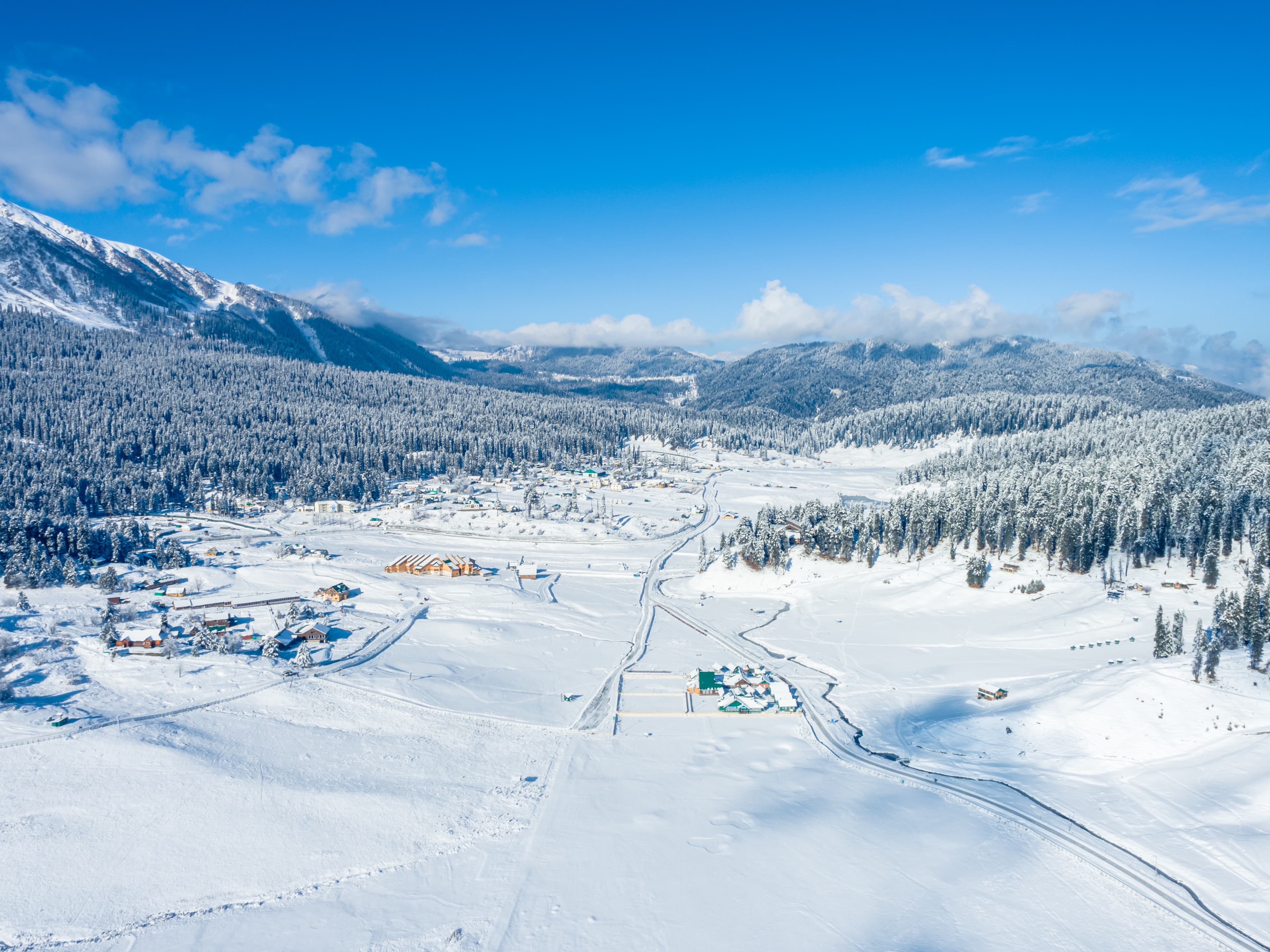 Frozen Serenity Above Gulmarg