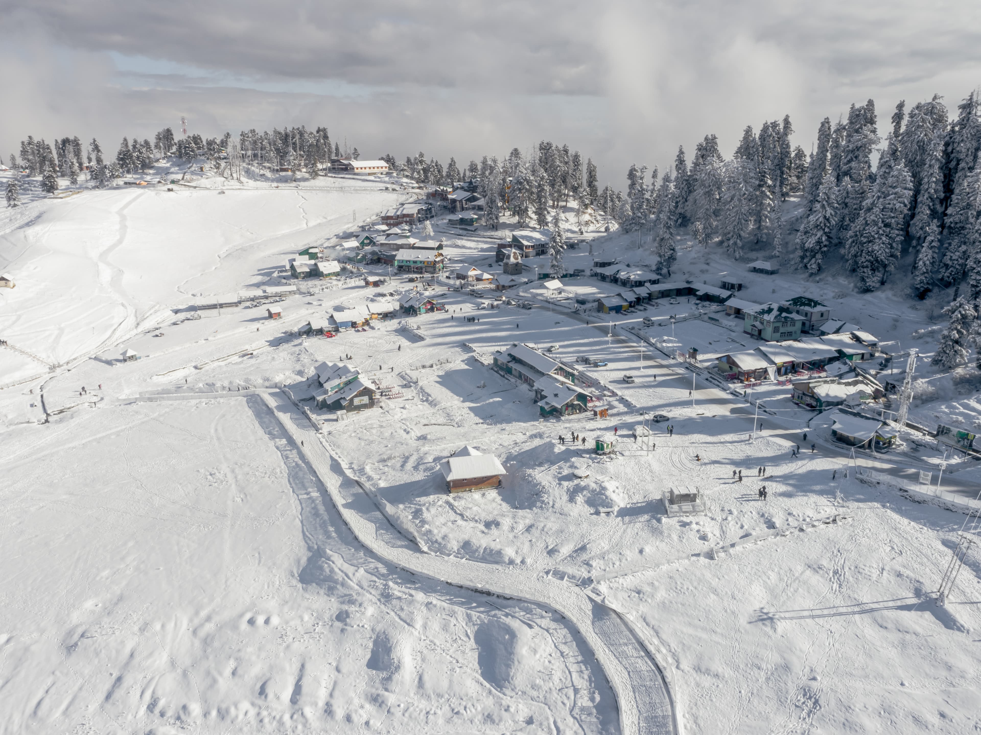 Snowbound Serenity Gulmarg’s Winter Village