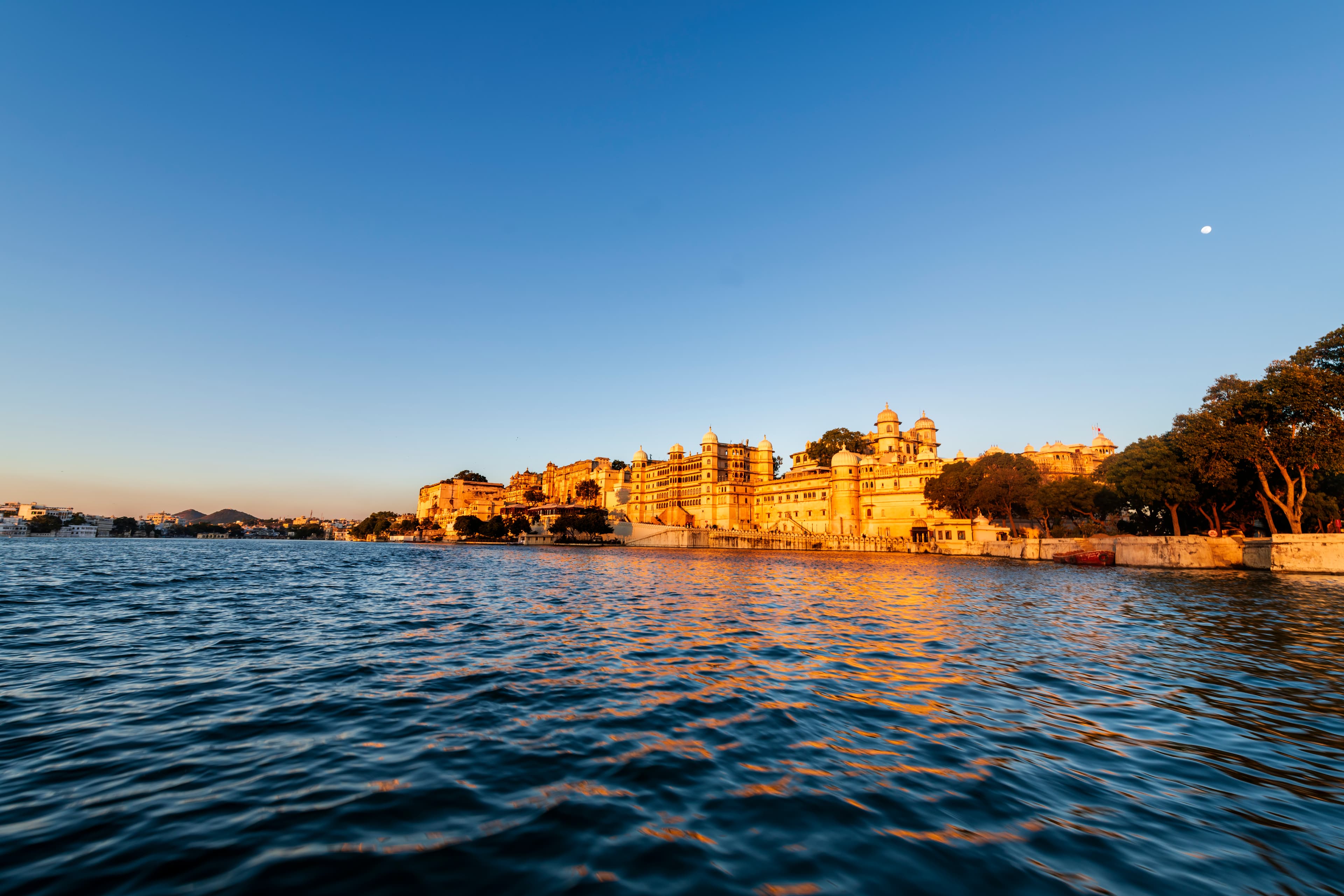 Golden Hour Majesty City Palace Udaipur on Lake Pichola