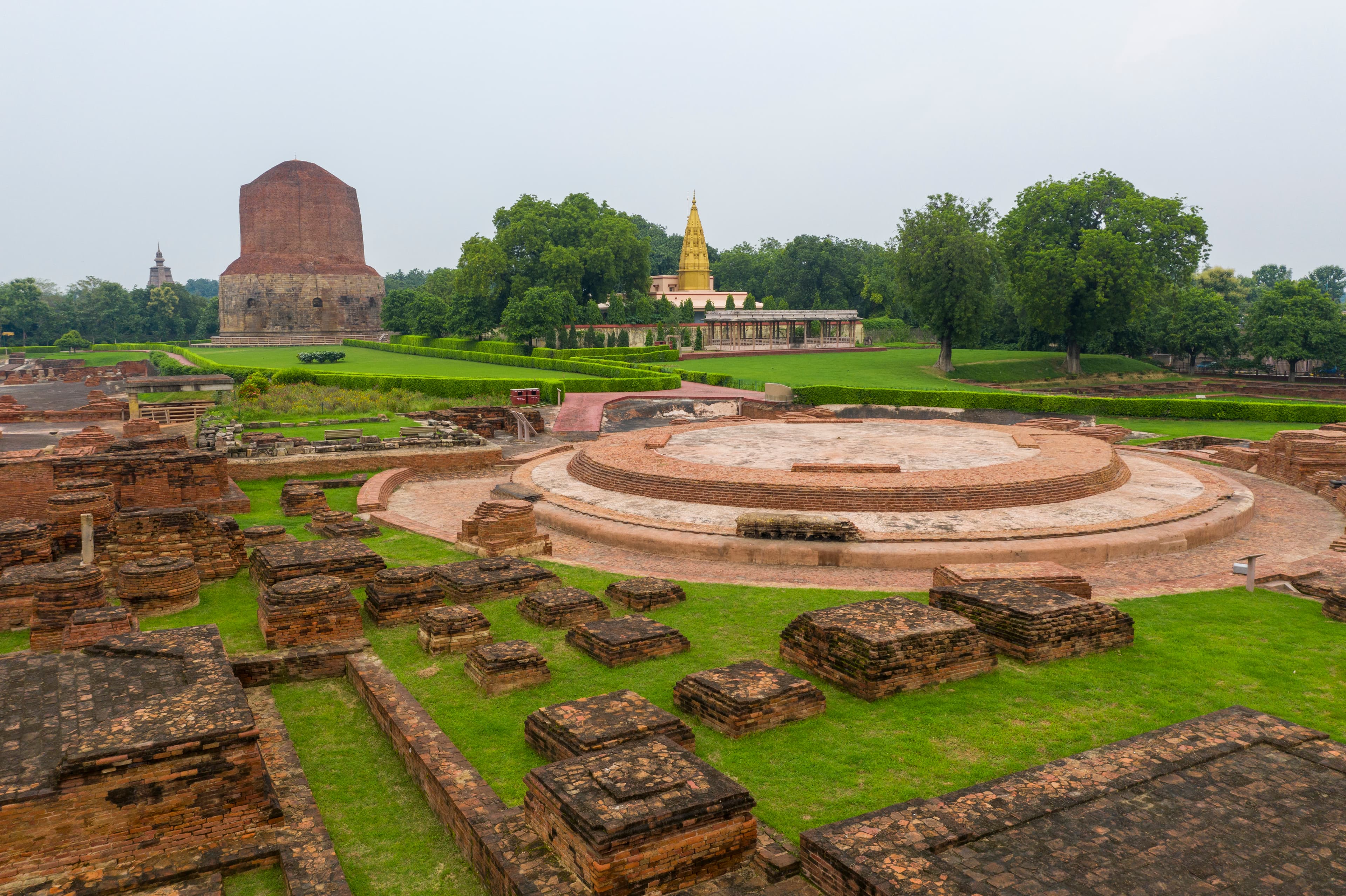 Sarnath Serenity – Dhamek Stupa and Monastic Ruins, Varanasi