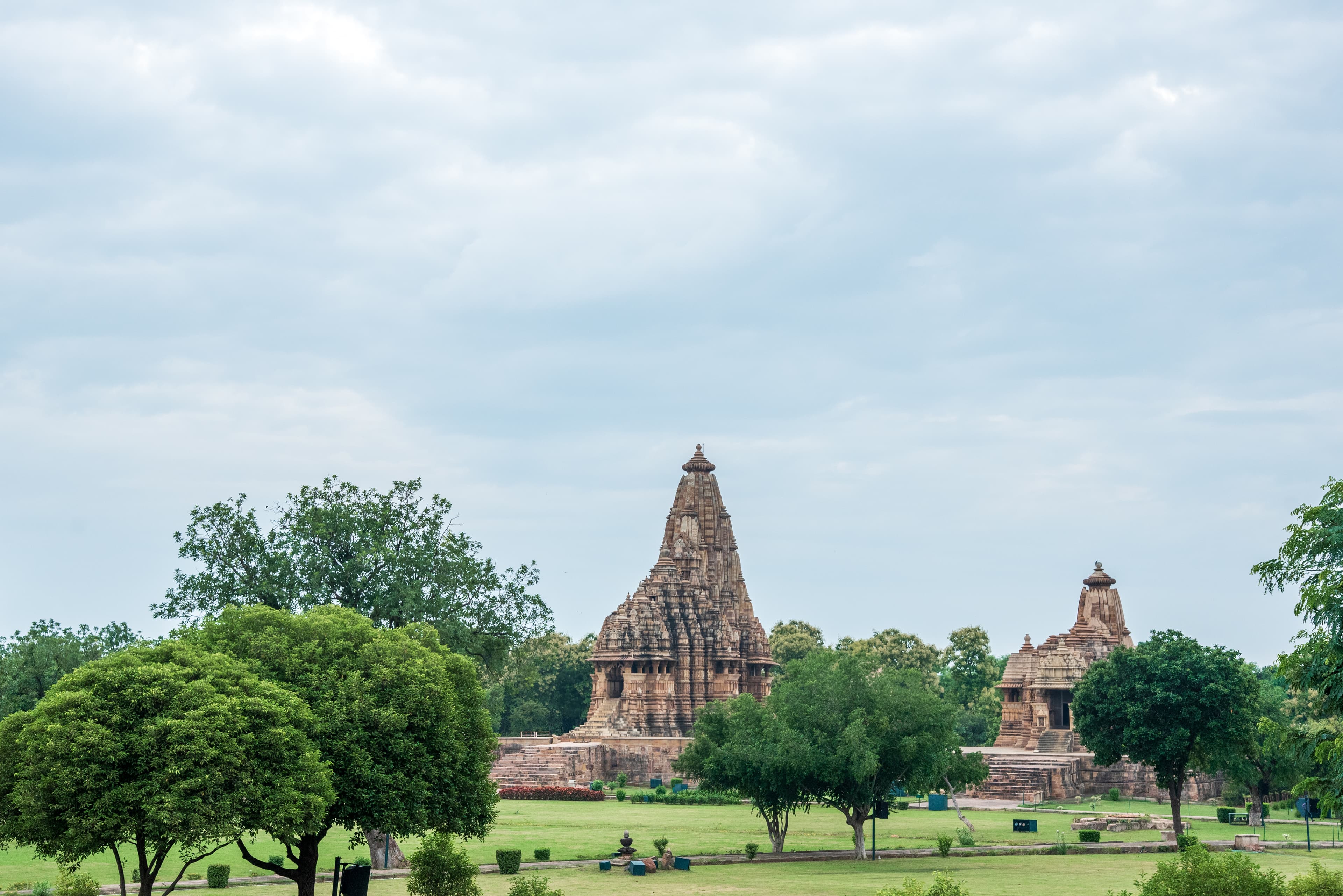 Khajuraho Temples Amid Verdant Serenity