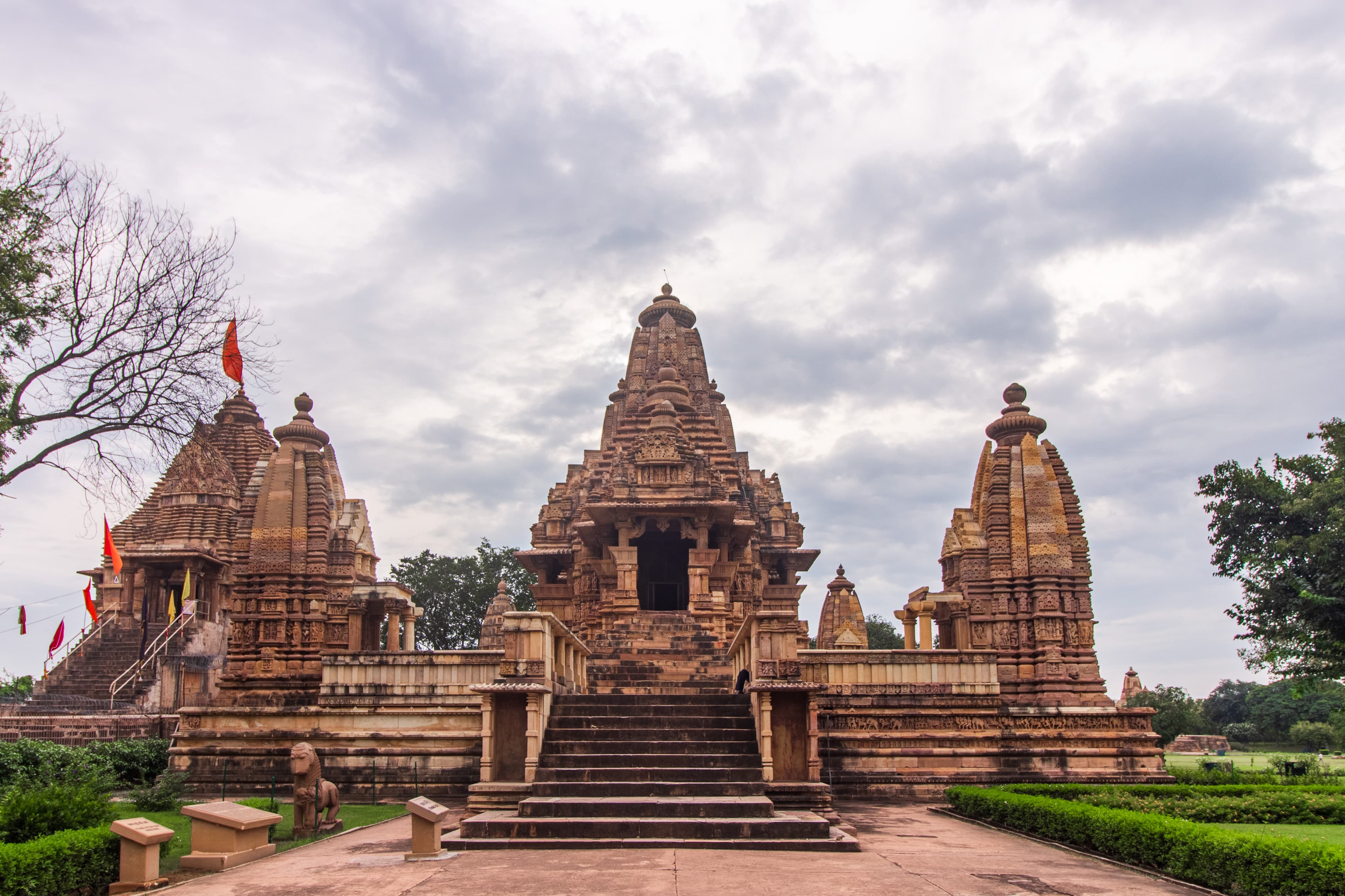Intricate Front View of the Historic Lakshmana Temple – Khajuraho