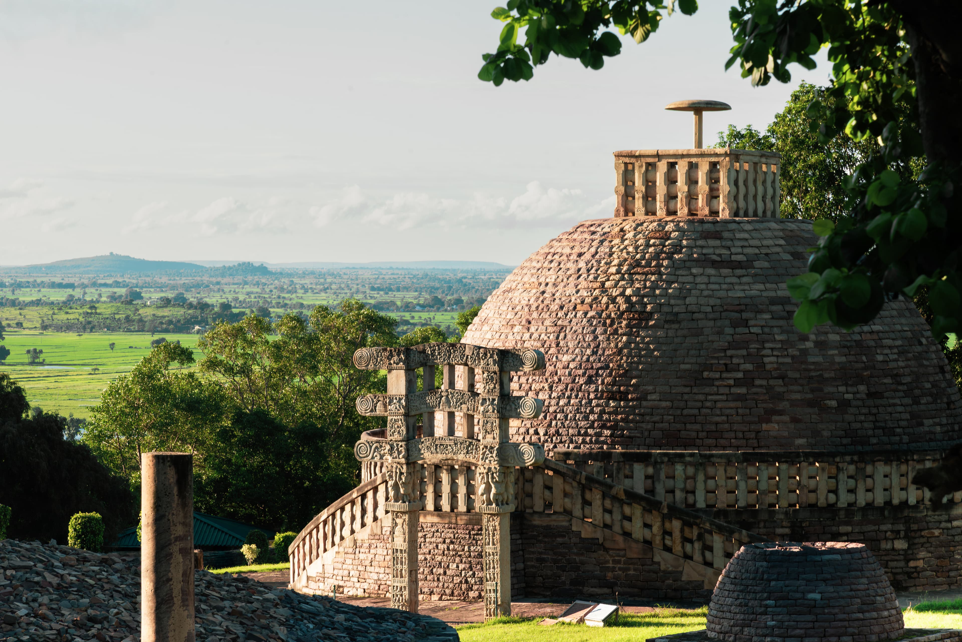 Sanchi Stupa Overlooking the Verdant Plains