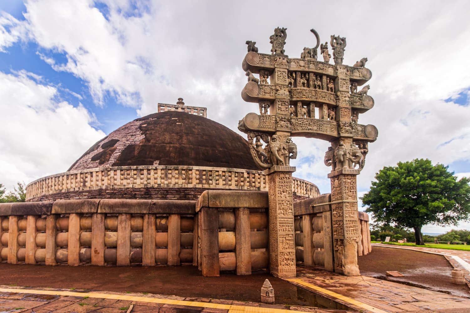 Sanchi’s Majestic Eastern Gateway and Stupa Dome