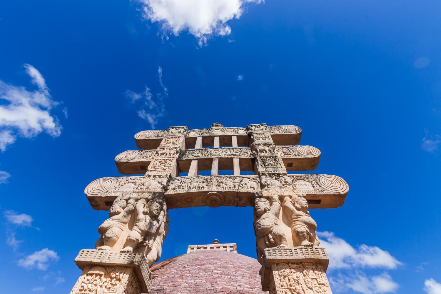 Sanchi’s Southern Gateway Against a Cerulean Sky