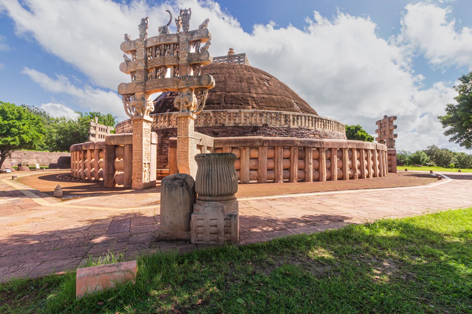 Sanchi Stupa and Sculpted Legacy in Stone