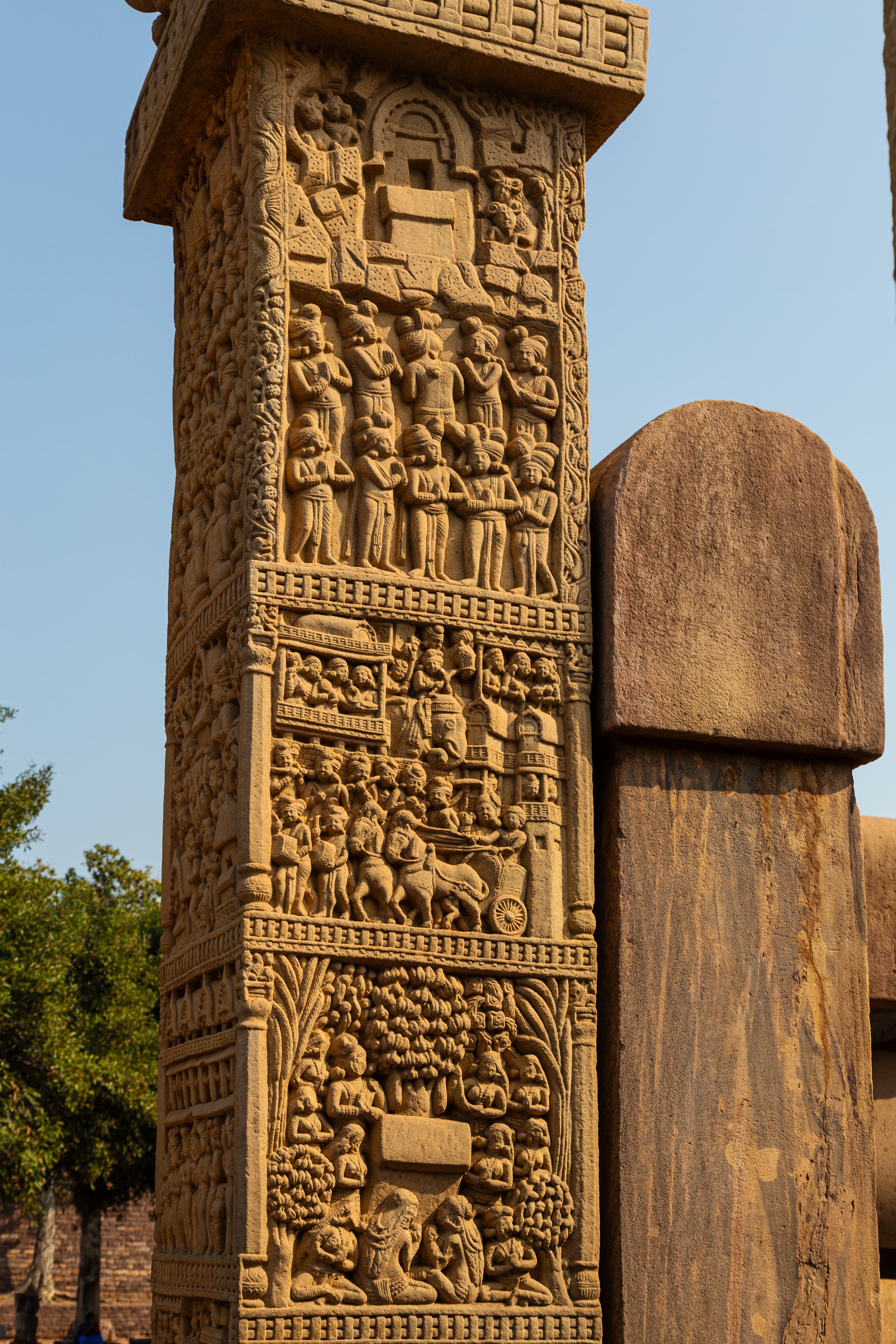 Narrative in Stone Close-Up of Sanchi’s Torana Relief