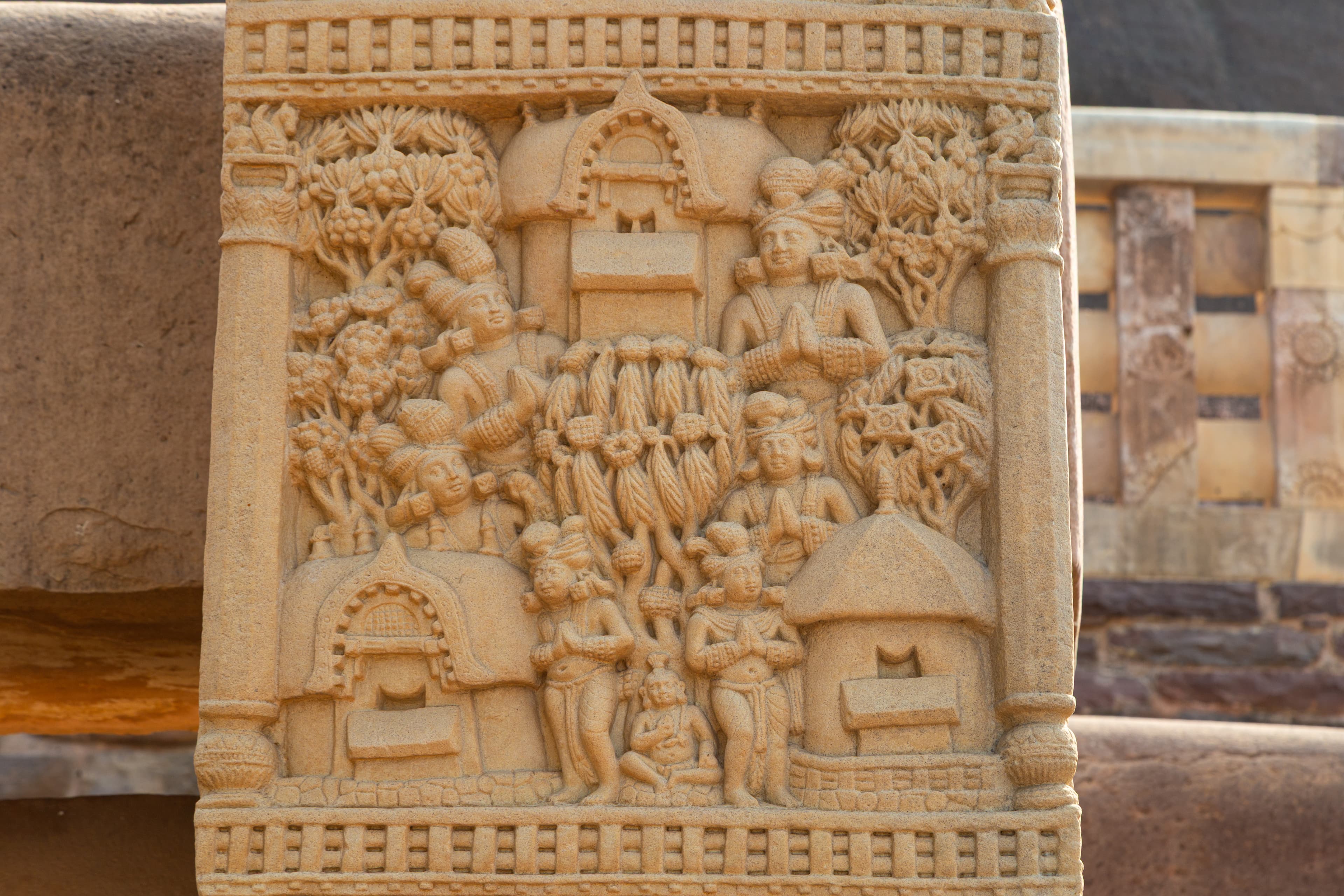 Devotional Scene beneath the Bodhi Tree