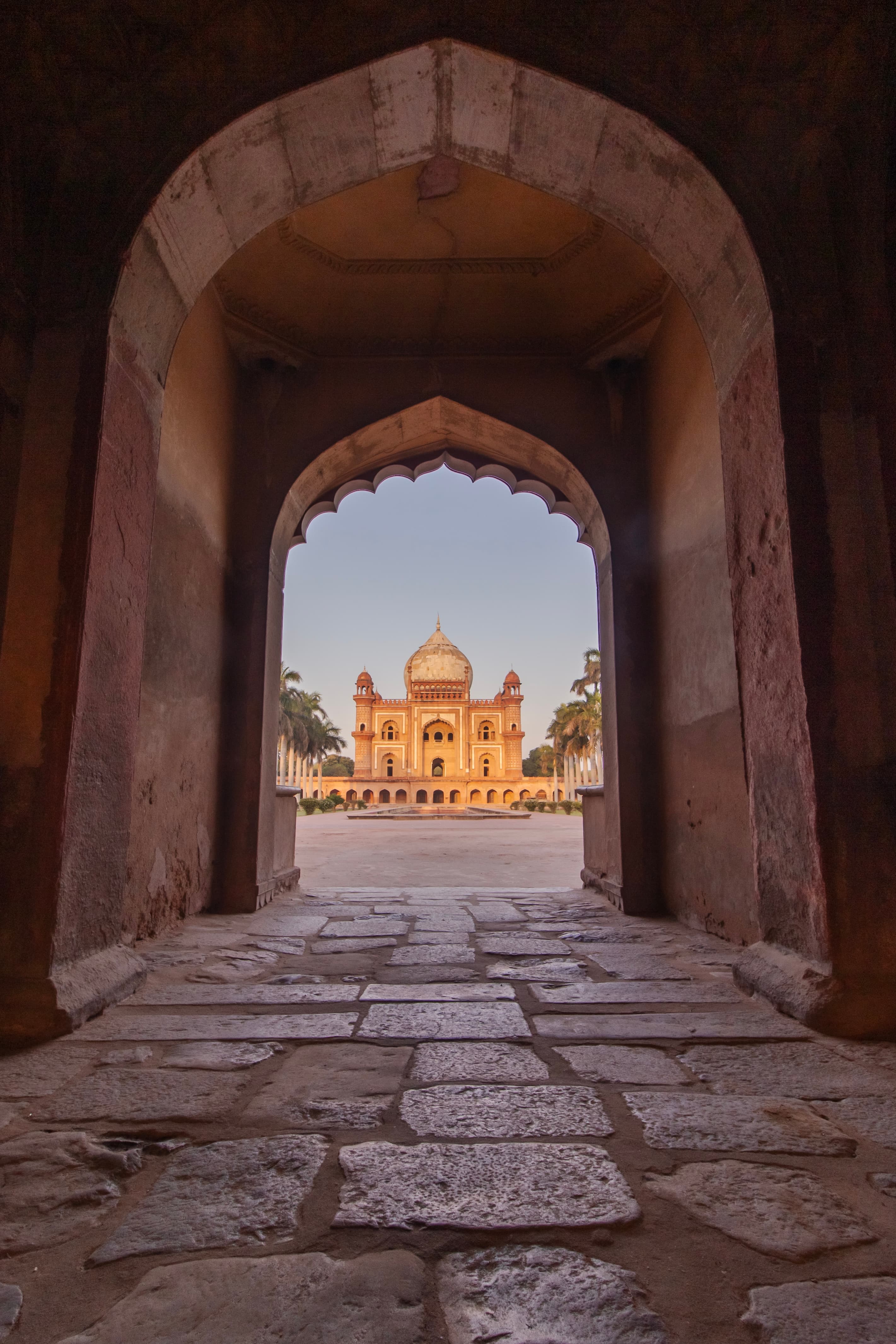 Mughal Elegance Through an Archway