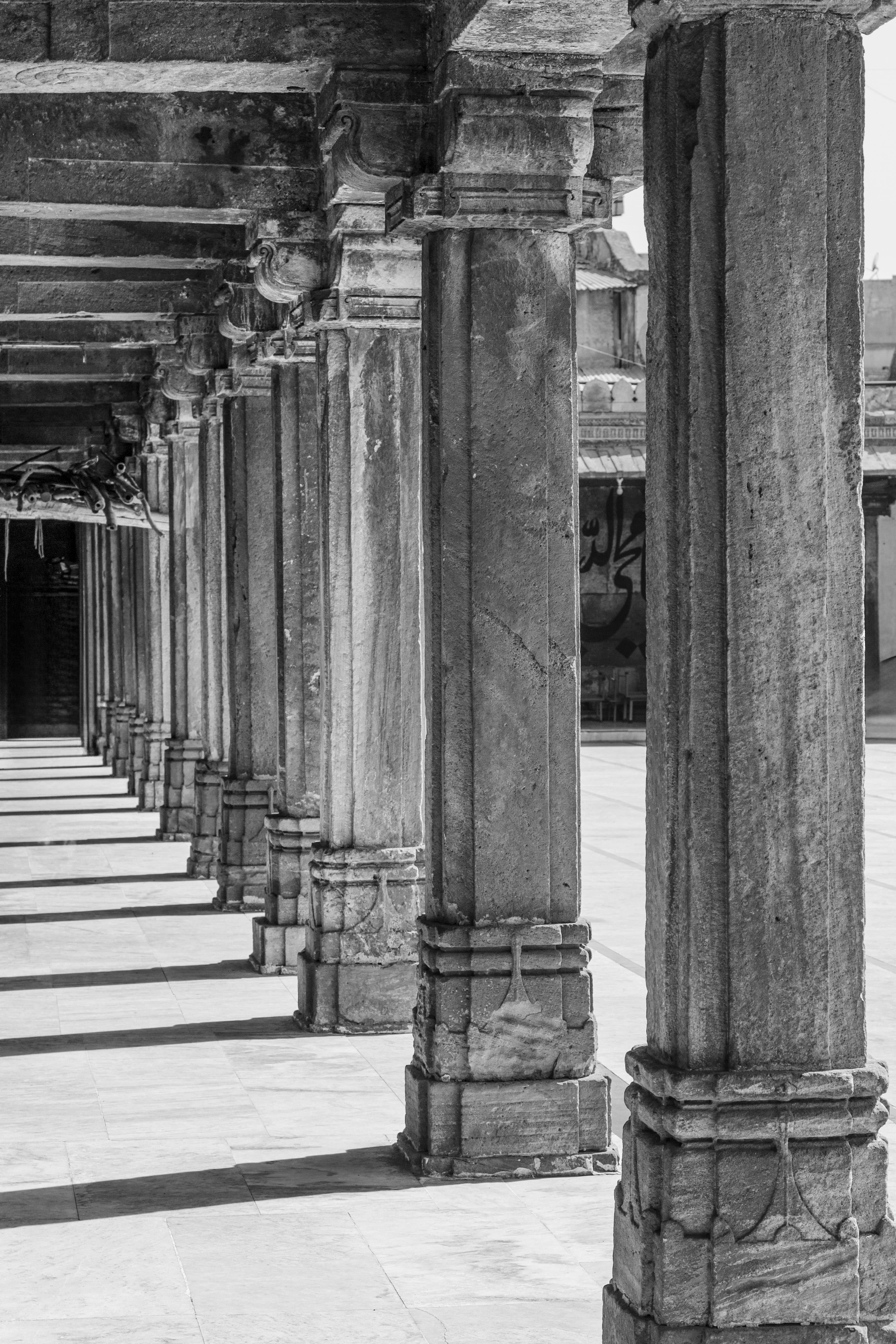 Pillared Corridor of Jama Masjid, Ahmedabad