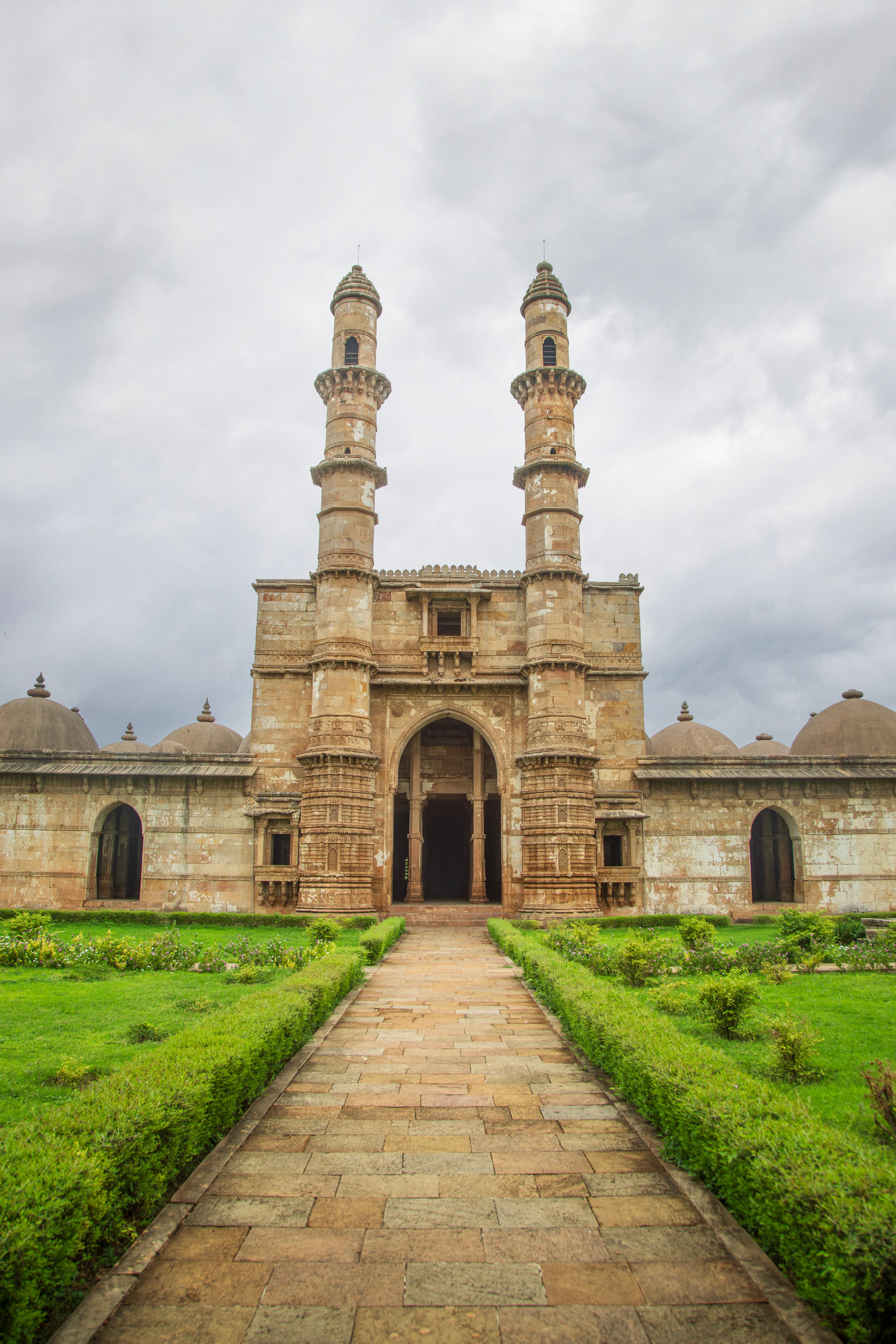 Majestic Twin Minarets of Jami Masjid