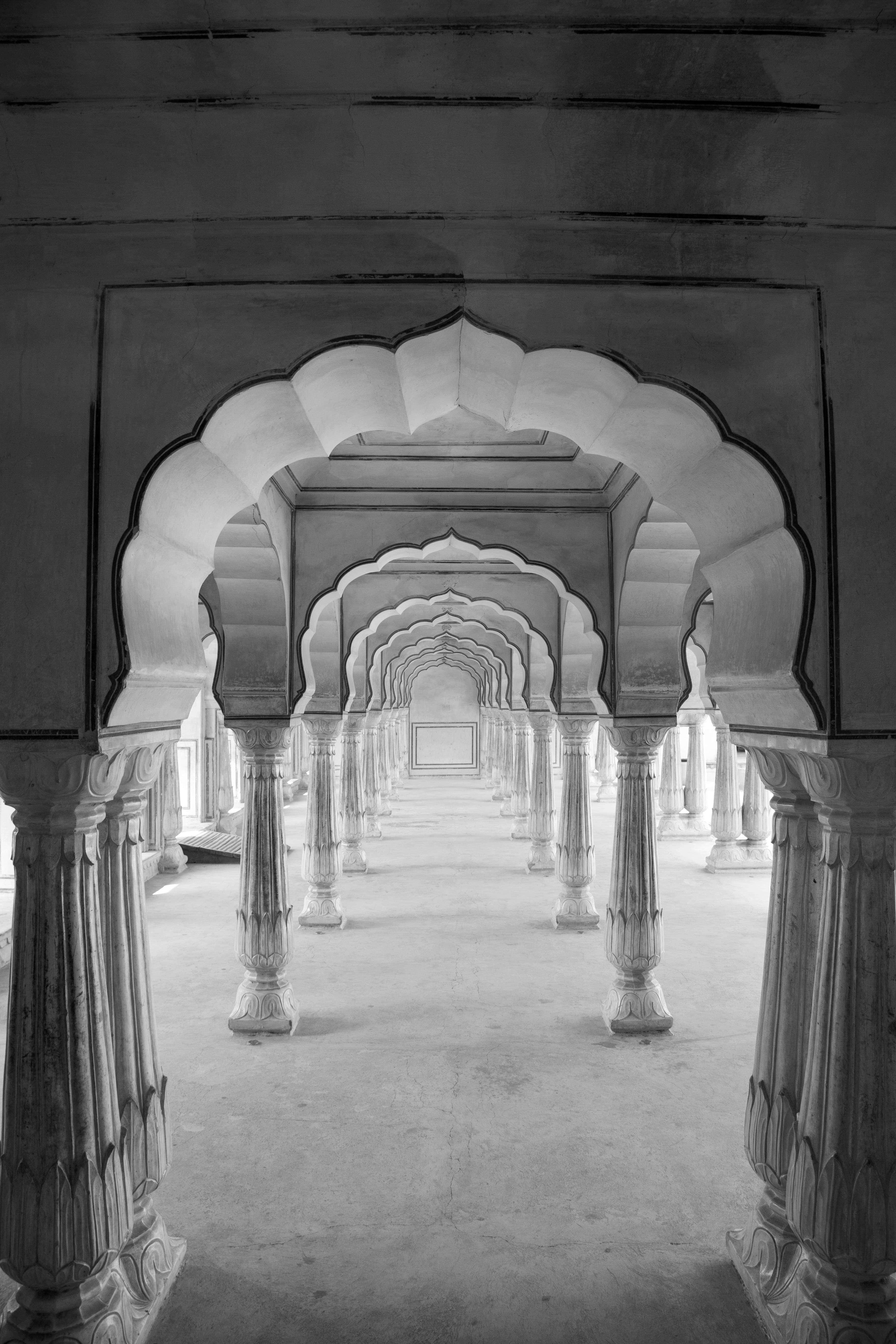 Endless Arches – Marble Corridor of Amer Fort