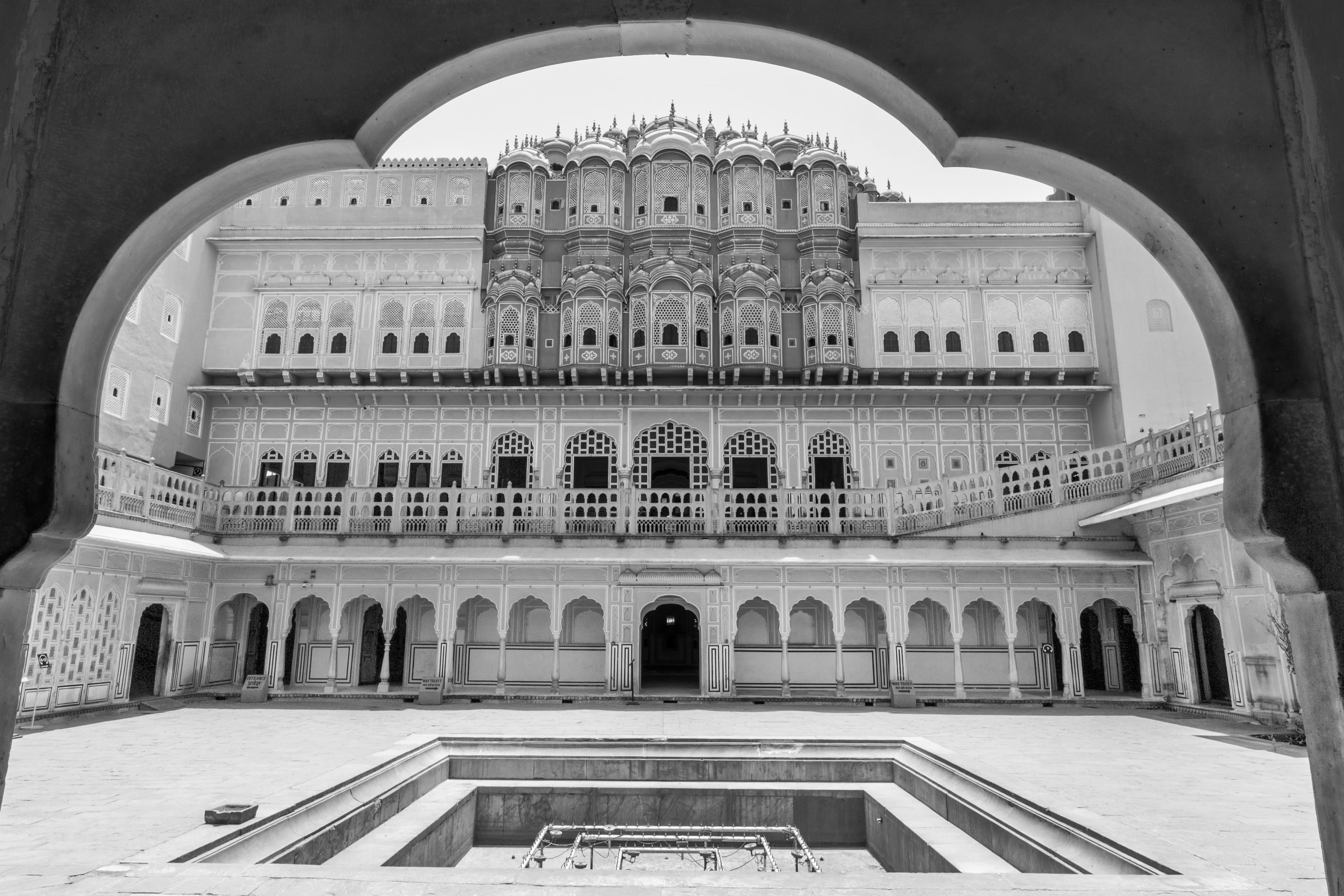 Inner Courtyard of Hawa Mahal