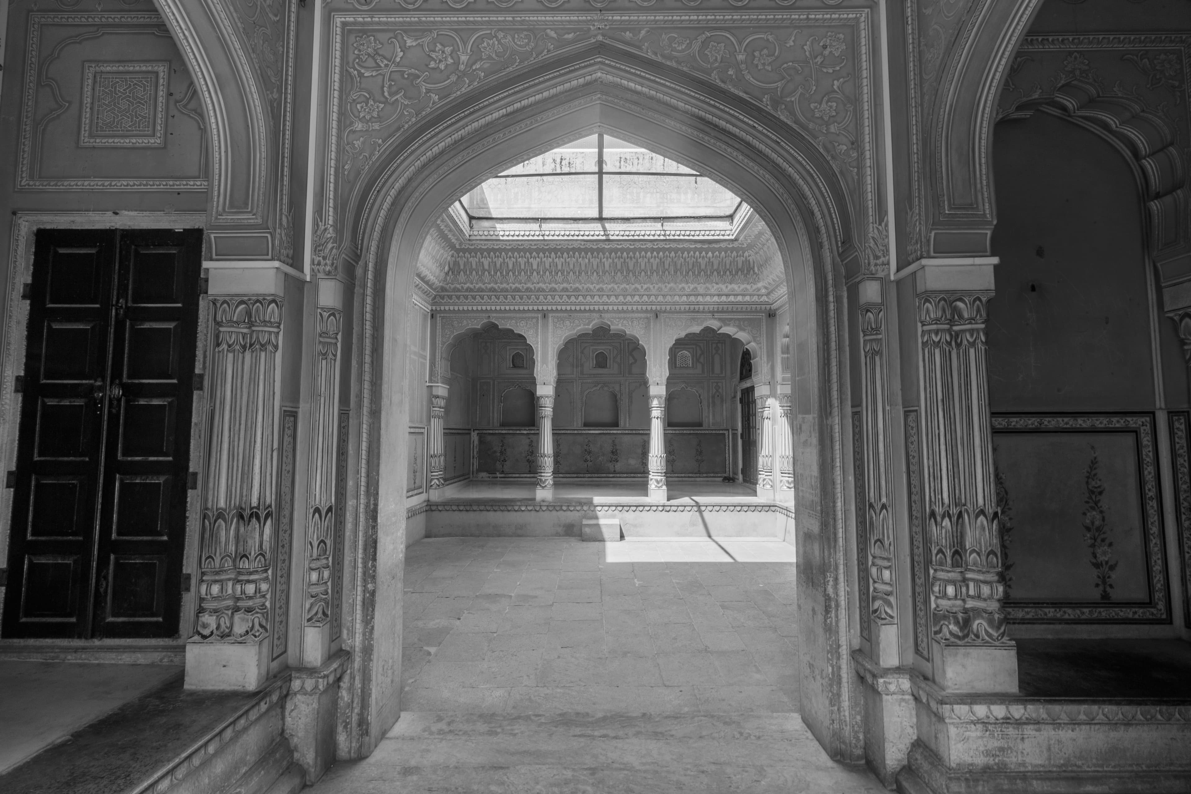 Arches of Silence – Nahargarh Fort in Monochrome