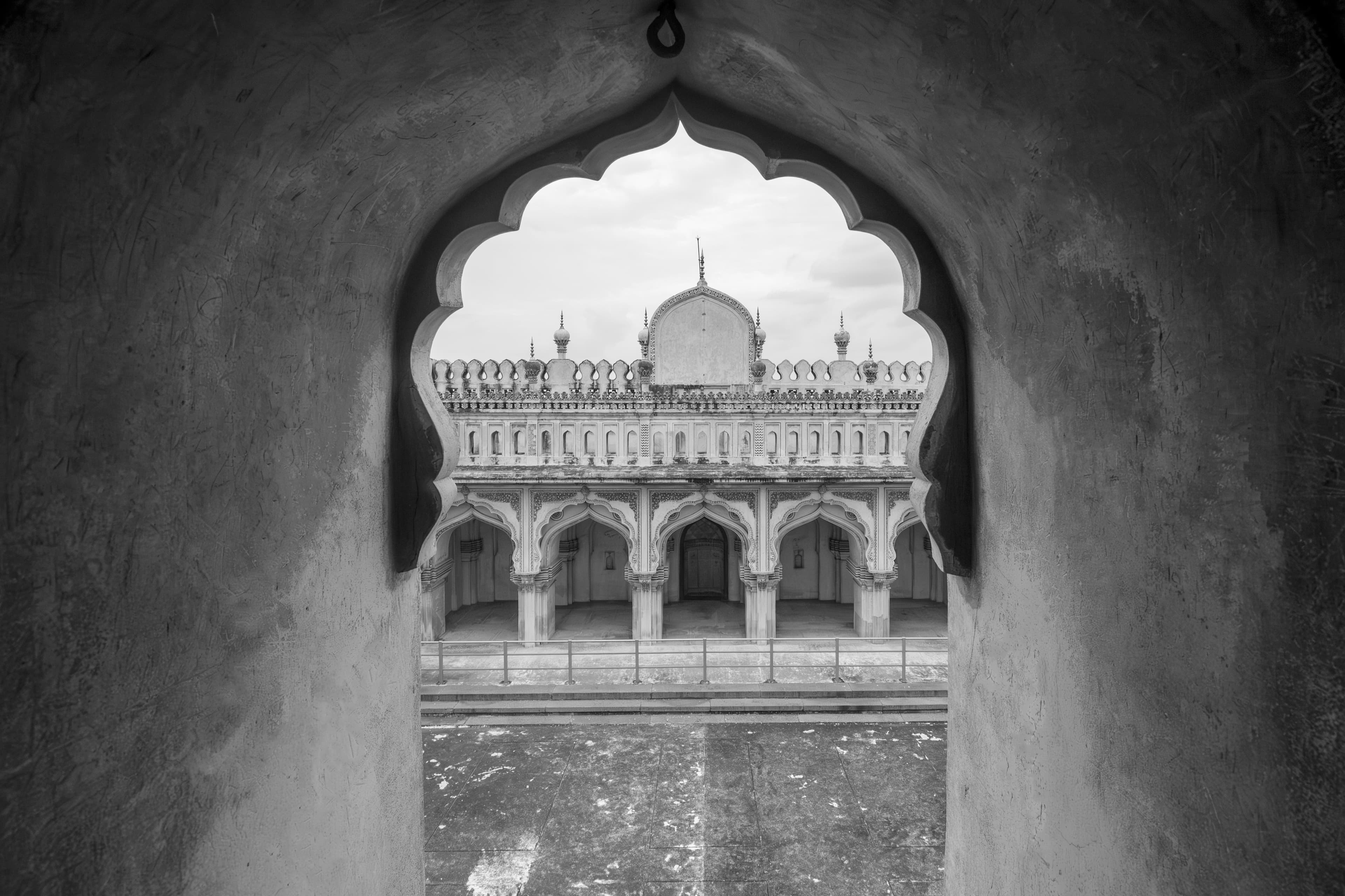 Arched Frame of Charminar Courtyard