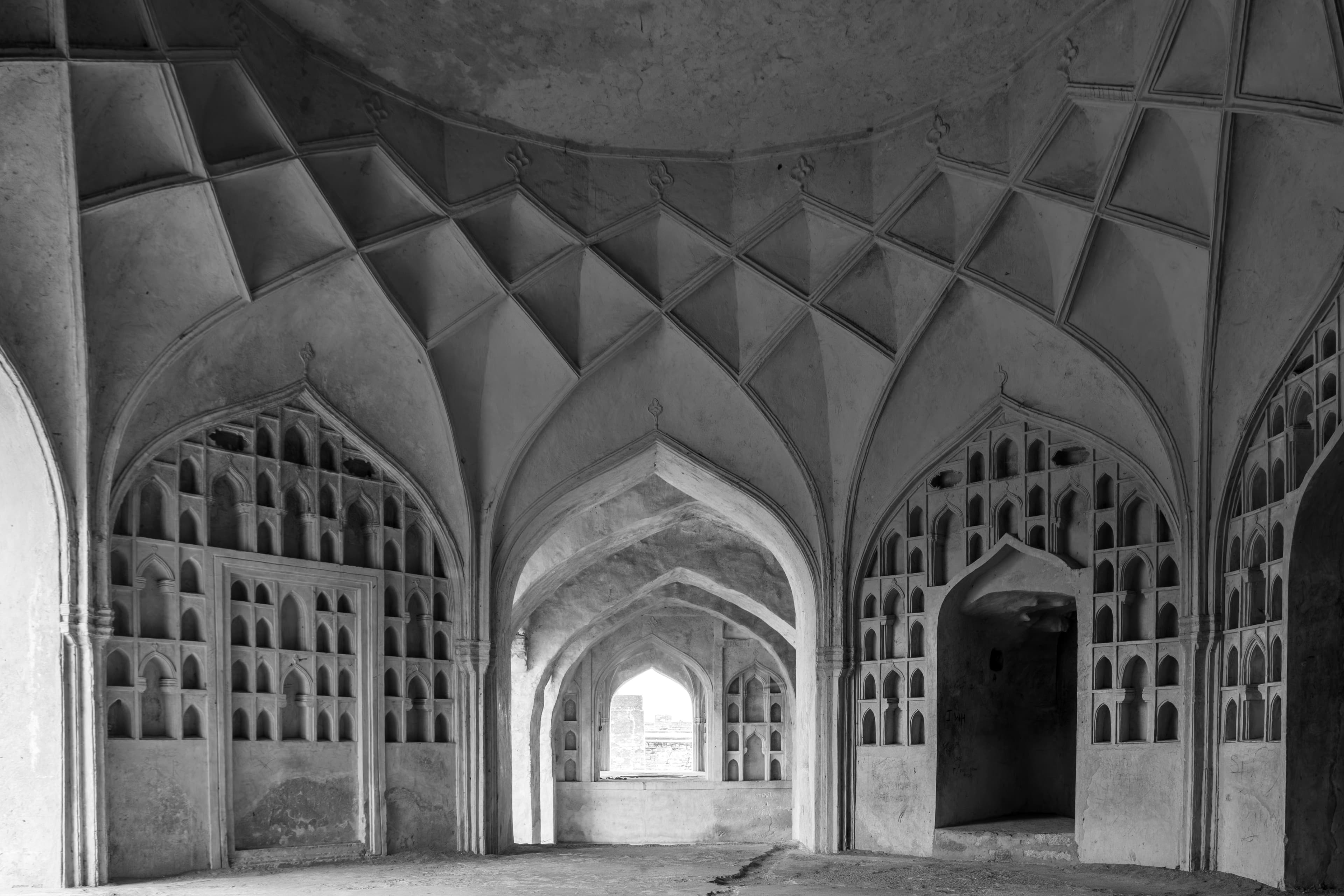 Arched Alcoves of Golconda Fort